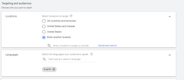 18 Select Target Location in Google Ad Camapign